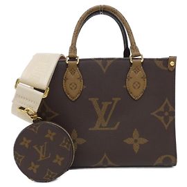 Louis Vuitton Monogram Giant OnTheGo PM Handtasche Braun