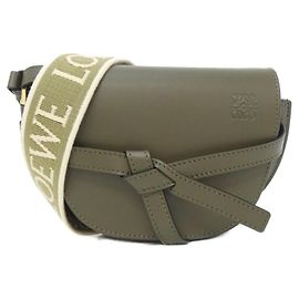 Bolso de hombro Loewe Gate Dual Mini Verde