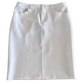 Autre Marque IRIÉ Wash weißer Bleistiftrock Größe 38-40 Weiß