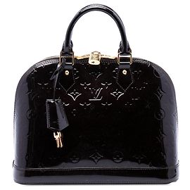 Sac à main Louis Vuitton Monogram Vernis Alma PM Purple Violet