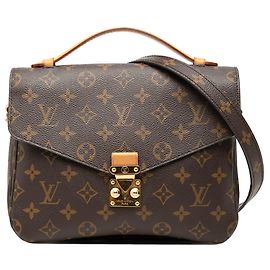 Sac à main Louis Vuitton Monogram Pochette Metis Marron Marron