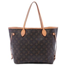 Sac cabas Louis Vuitton Monogram Neverfull MM Marron Marron
