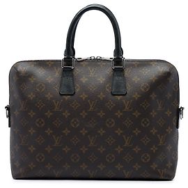 Brown Louis Vuitton Monogram Macassar Porte Documents Jour Business Bag Brown