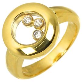 Anel Chopard Happy Diamond Dourado