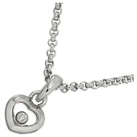 Chopard Happy Diamonds Heart Necklace Silvery