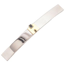 Hermès Barrette Hermes Eileen GM Silver Prata