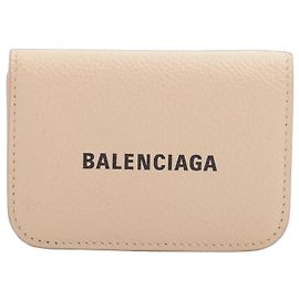 Balenciaga Everyday Cash Mini Wallet Beige