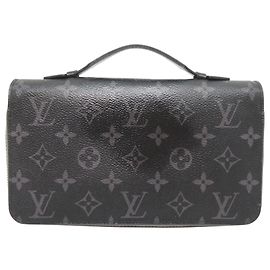 Pochette Louis Vuitton Zippy XL pour hommes Noir