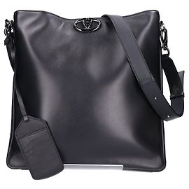 Valentino Schultertasche aus schwarzem Lammleder Schwarz