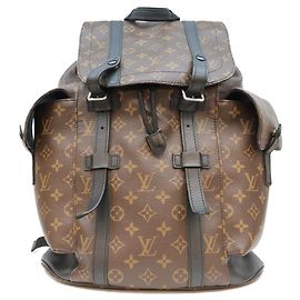 Louis Vuitton Monogram Macassar Christopher MM Backpack Brown