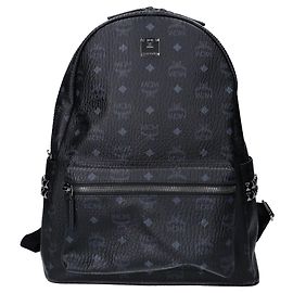 Sac à dos MCM Visetos avec clous latéraux Noir