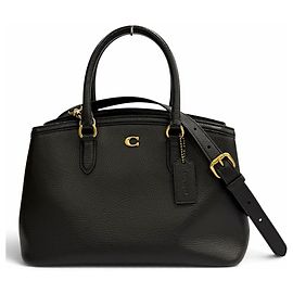 COACH CU024 Legacy Carryall Leather Tote Bag Noir