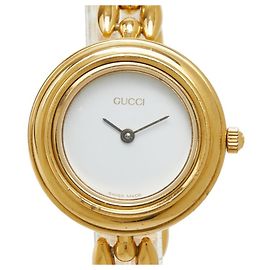 Relógio de pulso a quartzo banhado a ouro para mulher Gucci Outro