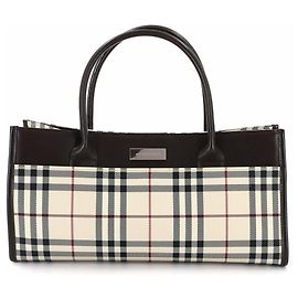 Bolsa de mão Burberry Nova Check Marrom Bege