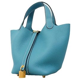 Hermès Sac à main Hermes Picotin Lock PM Bleu