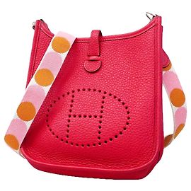 Hermès Borsa a tracolla Hermes Evelyne TPM in Framboise Rosa