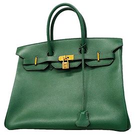 Hermès Hermes Birkin 35 Handtasche in Ardennes Green Grün