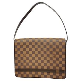 Sac à épaule Louis Vuitton Damier Tribeca Carre Damier ebène