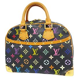 Louis Vuitton Monogram Multicolor Trouville Handtasche Schwarz