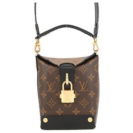 Louis Vuitton Monogram Reverse Bento Box BB Handbag Black