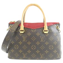 Sac à main Louis Vuitton Monogram Pallas BB Marron Fuschia