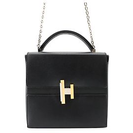 Hermès Sac à main Hermes Cinetic Black Tadelakt D Stamp Noir