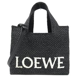 Bolsa de mão Loewe Font Tote Small Preto