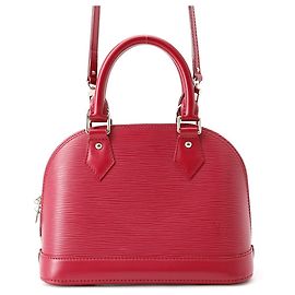 Louis Vuitton Alma BB Epi Handbag Fuschia