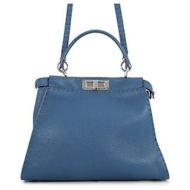 Bolso Fendi Peekaboo Regular Azul