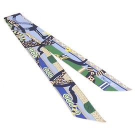 Hermès Lenço Twilly Hermes Fantaisie d'Etriers Multicor