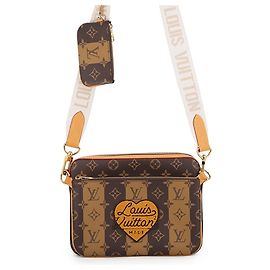 Louis Vuitton Monogram Shoulder Bag Brown Monogram