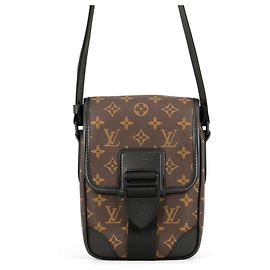 Louis Vuitton Monogram Macassar Archie Shoulder Bag Black Monogram