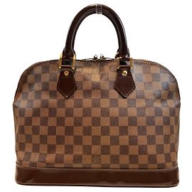Sac à main Louis Vuitton Alma PM Marron Damier ebène