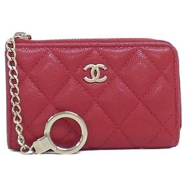 Chanel Timeless Classic Coin Case Rosso