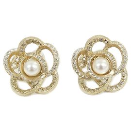 Orecchini a lobo Chanel 58624 Bianco