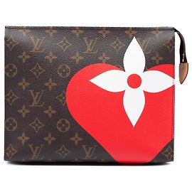 Louis Vuitton Brown Monogram Game On Toiletry Pouch 26 Brown