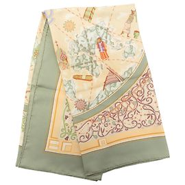 Hermès Yellow Www.hermes.com Silk Scarf 90 Other Yellow