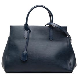 Louis Vuitton Blue Epi Marly MM Blue Dark blue