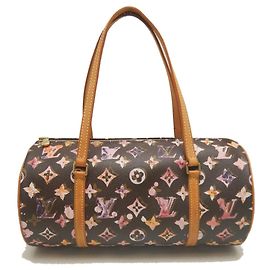Louis Vuitton Monogram Watercolor Papillon Handbag Brown Monogram