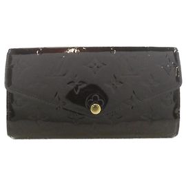 Louis Vuitton Vernis Portefeuille Sarah M90152 Wallet Dark red