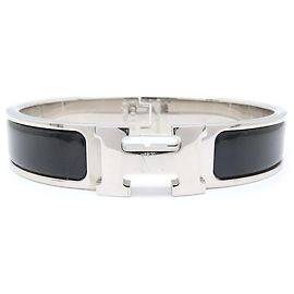 Brazalete Hermès Click H PM Negro Negro Plata