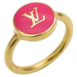 Anillo banda Louis Vuitton oro y rosa Rosa Dorado