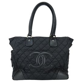 Chanel Matelassé Tote Bag Black