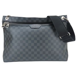 Sac épaule Louis Vuitton Hunter N41656 Marron Noir Damier ebène