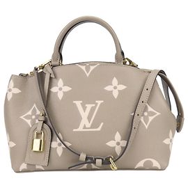 Bolsa Louis Vuitton Petit Palais PM Multicor Bege Cinza Cru