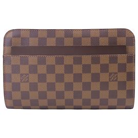 Louis Vuitton Damier Saint Clutch Tasche Braun Damier ebene