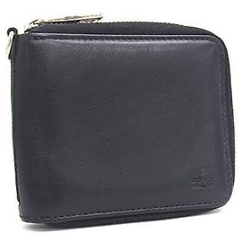 Portafoglio bi-fold Gucci in pelle nera Nero