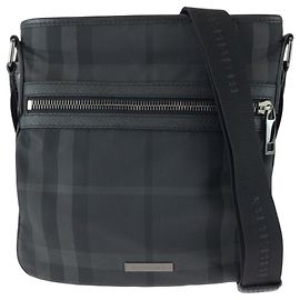 Borsa a tracolla Burberry con motivo Check Marrone Nero