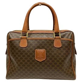 Céline Bolsa Boston Celine Macadam Marrom