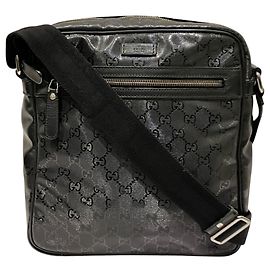 Borsa a tracolla Gucci GG stampata Nero